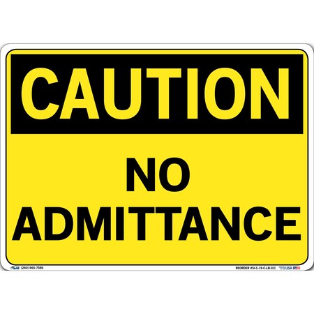 Vestil Vinyl Label Sign, 10-1/2" H, 14-1/2" W, Vinyl Label, Rectangle, English, SI-C-19-C-LB-011 SI-C-19-C-LB-011